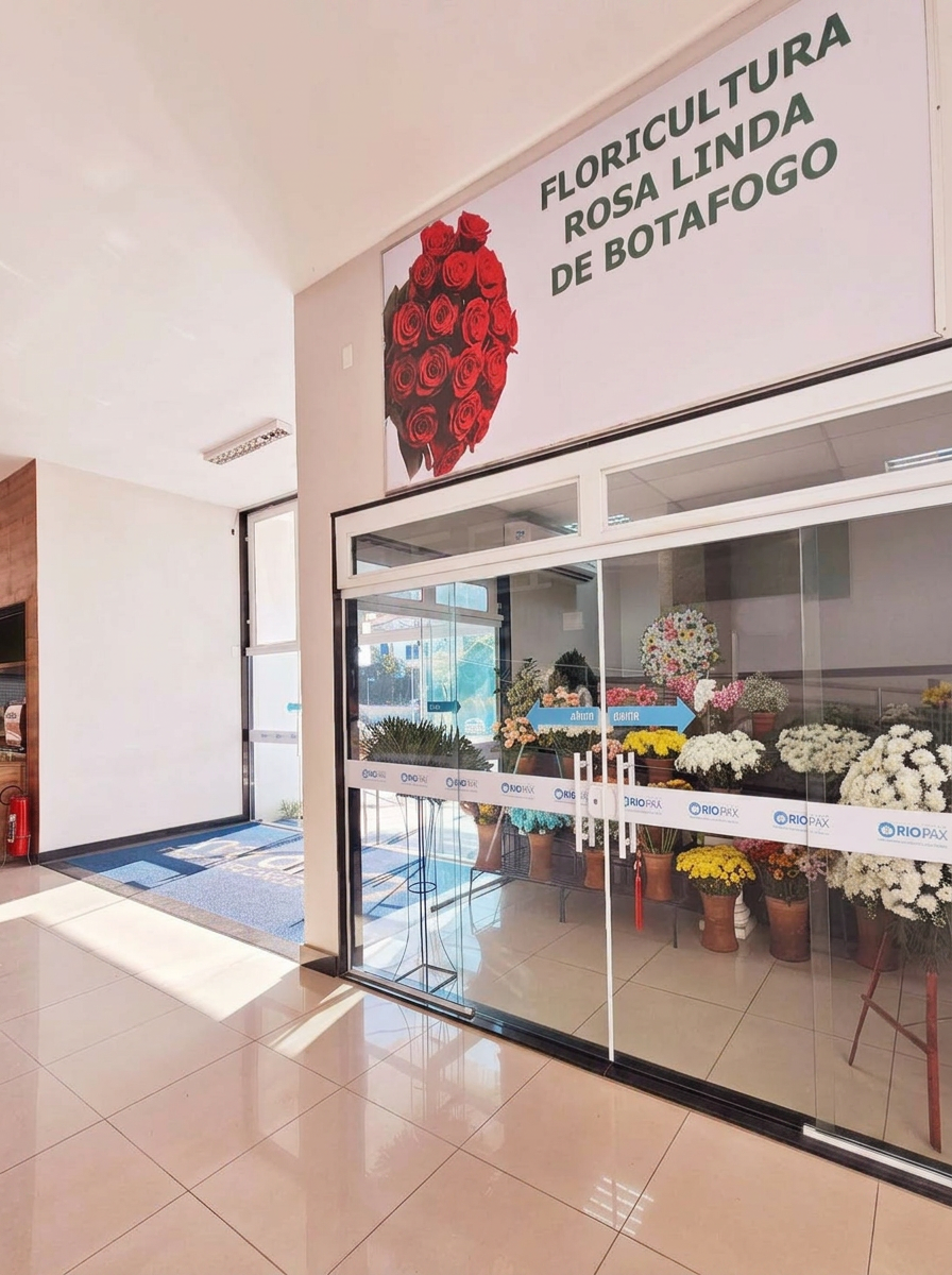 Fachada da Floricultura Rosa Linda de Botafogo